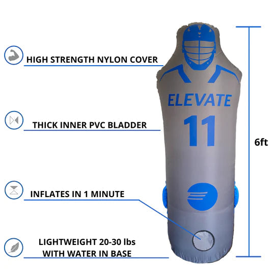 Elevate Sports 11th Man Pack - Goalie Pro + Defender Pro Lacrosse Dummy Pack