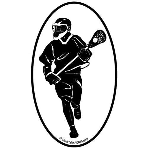 Fast Break Lacrosse Oval Car Magnet