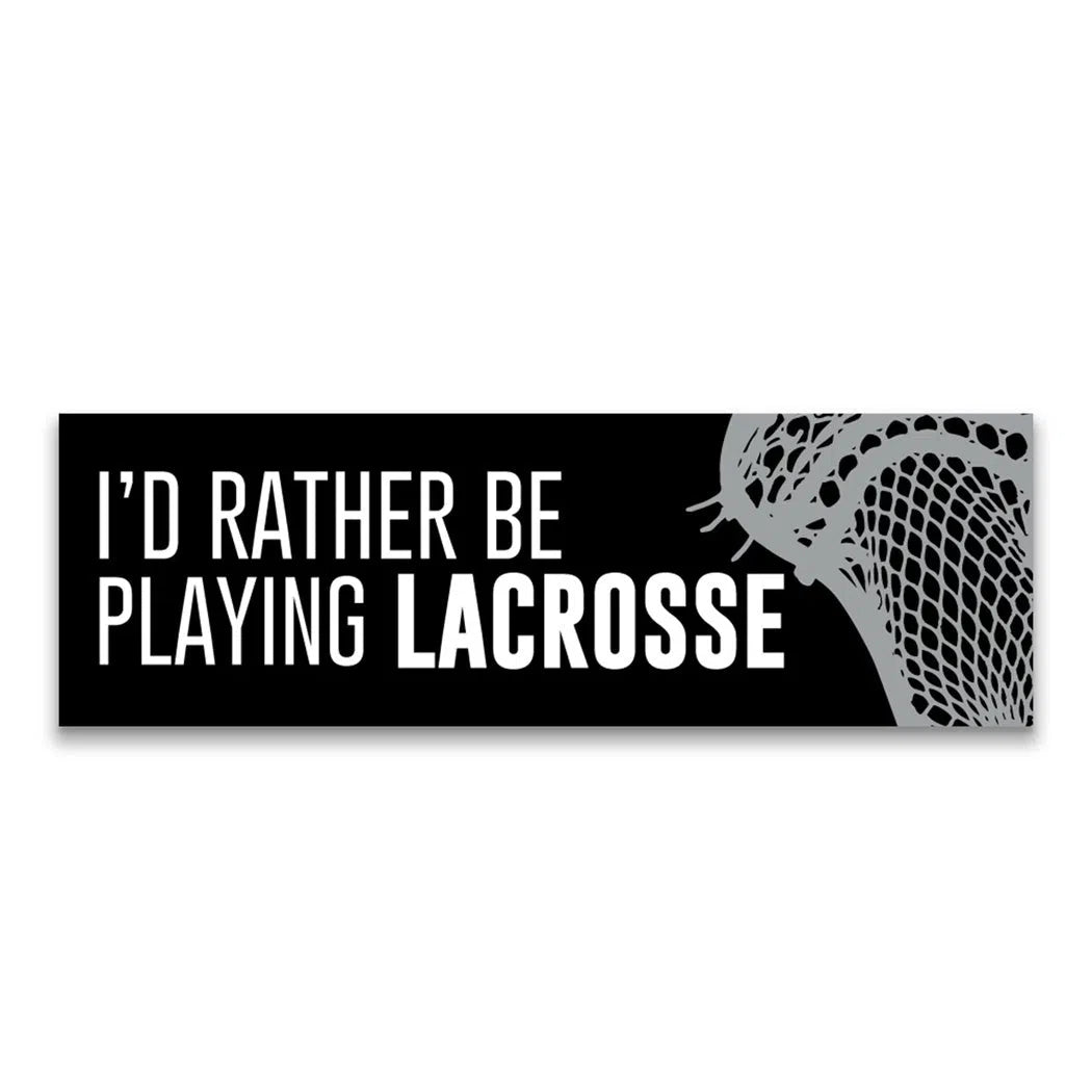 Playing Lacrosse Room Sign