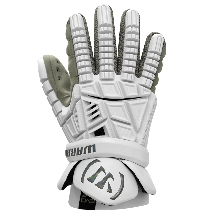 Warrior Evo V Lacrosse Gloves White / Large