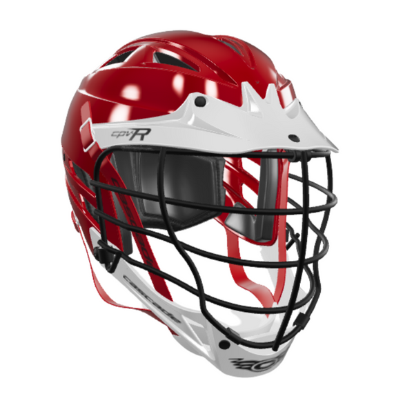 Cascade CPV-R Lacrosse Helmet Silver Maroon White Black M/L
