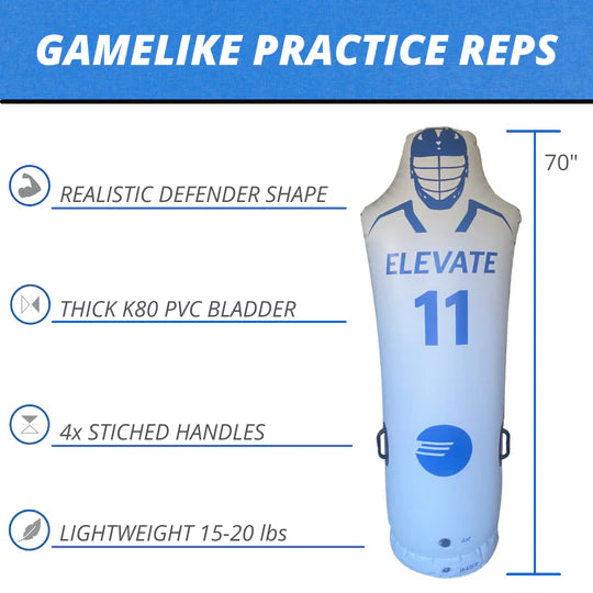Elevate Sports 11th Man Defender - Inflatable Lacrosse Dummy