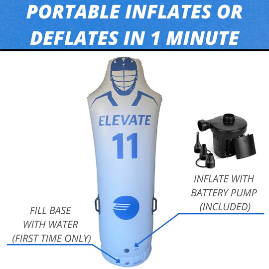 Elevate Sports 11th Man Defender - Inflatable Lacrosse Dummy