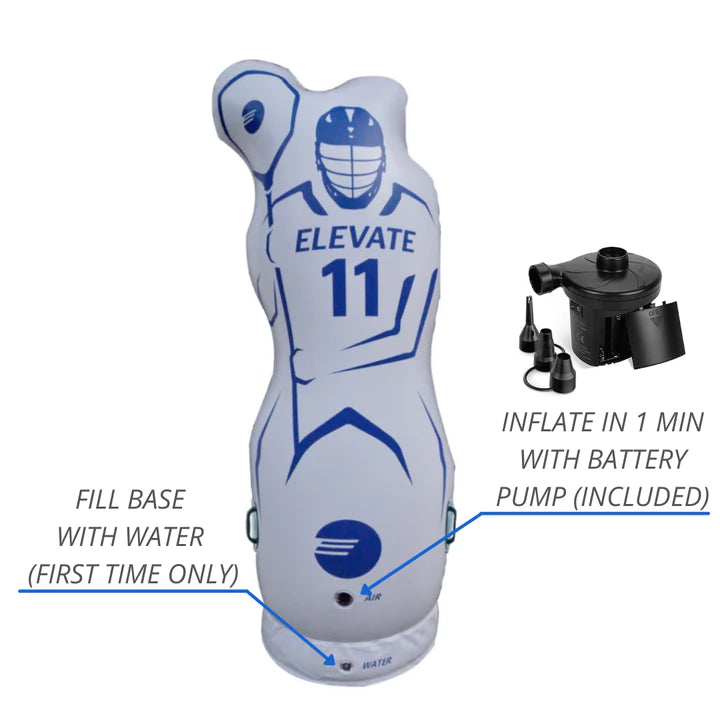 Elevate Sports 11th Man Goalie - Inflatable Lacrosse Dummy