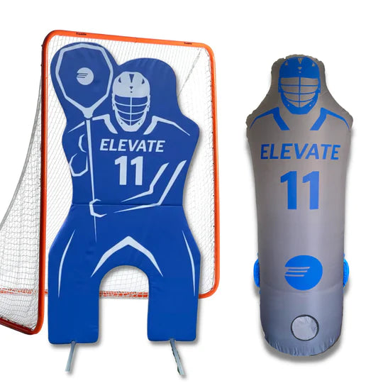 Elevate Sports 11th Man Pack - Goalie Elite + Defender Pro Lacrosse Dummy Pack