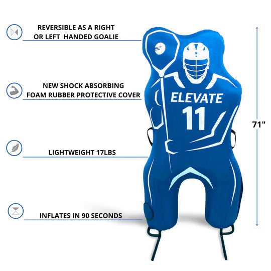 Elevate Sports 11th Man Pack - Goalie Pro + Defender Pro Lacrosse Dummy Pack