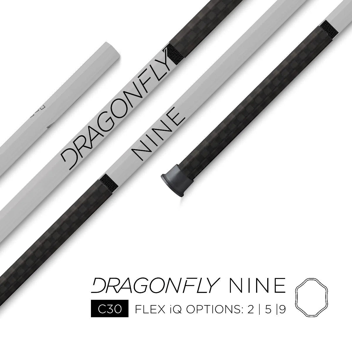 Epoch Dragonfly 9 LE White Attack Lacrosse Shafts