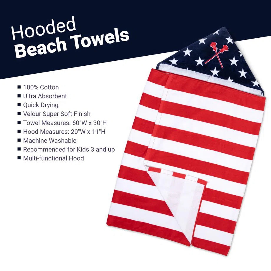 Hooded Lacrosse Towel - USA
