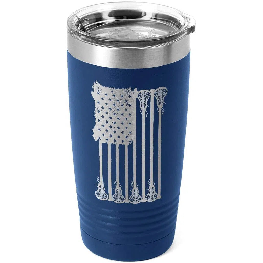 Lax Flag 20 oz Double Insulated Tumbler