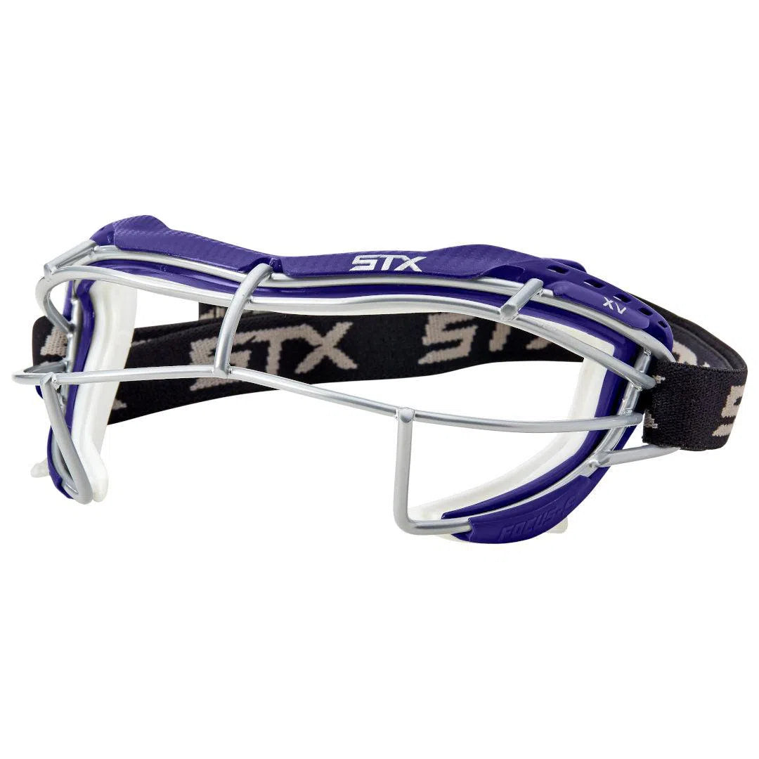 Purple top lacrosse goggles