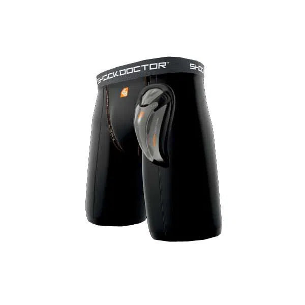 Shock doctor core compression 2025 short with bioflex cup