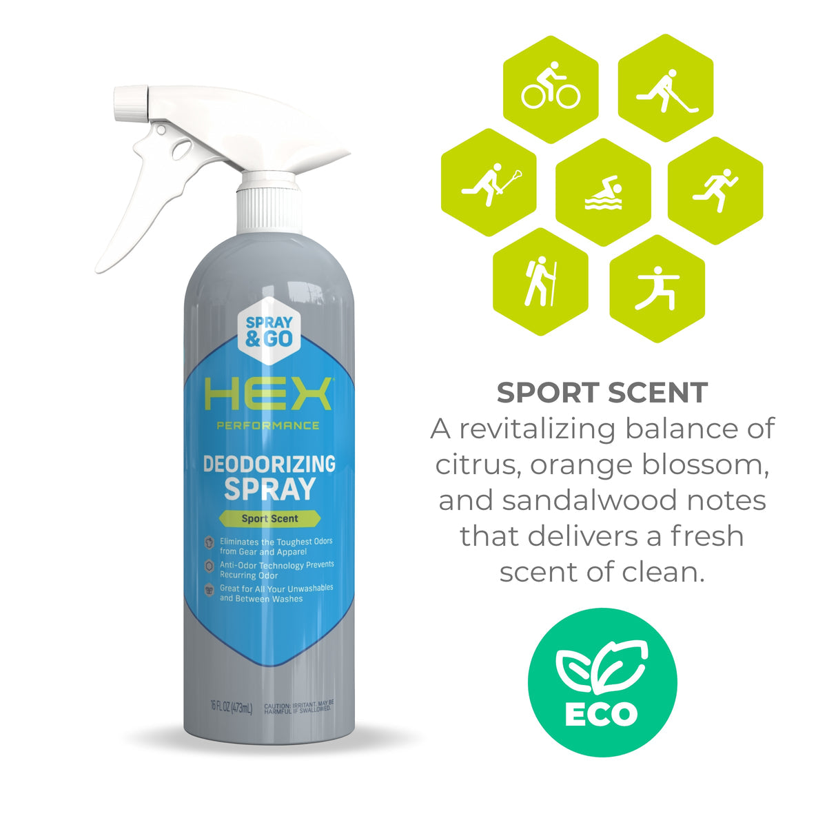 HEX Performance Deodorizing Spray